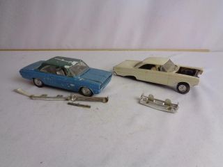 Vintage 1964 Rambler American 440 & Mercury Comet Model Cars - Screw Bottom