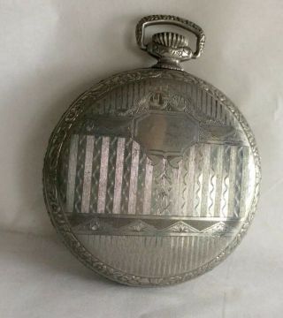 Engraved Vintage S.  W.  C Co.  Pocket Watch Case Early 1900s