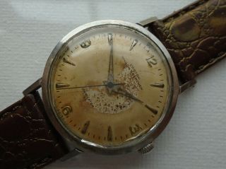Vintage Croton Vinicator 17 Jewel Model E3hn C2362 Wristwatch Runs Well