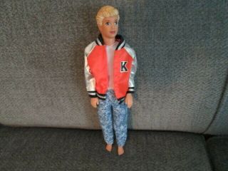 Vintage Mattel Doll 1989 Barbie Friend Boy Or Ken Doll 10.  5 " Blond W/ Blue Eyes
