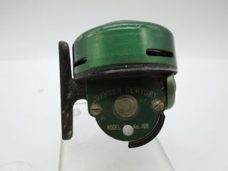 Vintage Rare Very Early Johnson Model 100 Fishing Reel Great