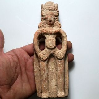 Scarce - Circa 400 - 500 Ad Sasanian King Terracotta Statue