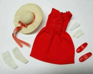 Vintage 1964 Skipper Red Sensation 1901 Complete Outfit