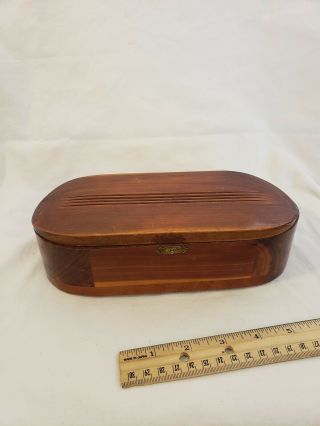 Antique Wooden Trinket Dresser Box Family Piece 1930 