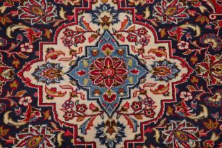 Floral Vintage Oriental Area Rug Wool Hand - Knotted RED Traditional Carpet 10x13 8