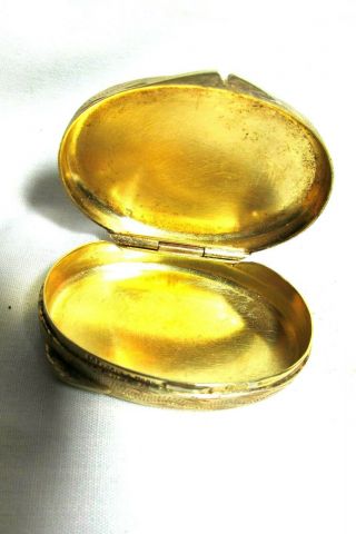 Vintage Enameled on 800 Silver Pill Box 2