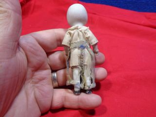 Antique Miniature PAIR Bisque Doll F - 12 3