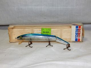 Vintage Rebel Blue & Silver Jointed Minnow No.  J2003 Nos