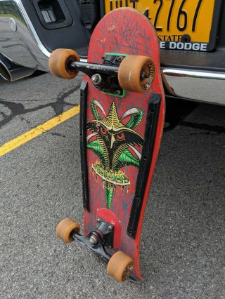 VTG 80 ' s Powell Peralta Tony Hawk Bird Claw Bones Skateboard Slimeball Wheels 2