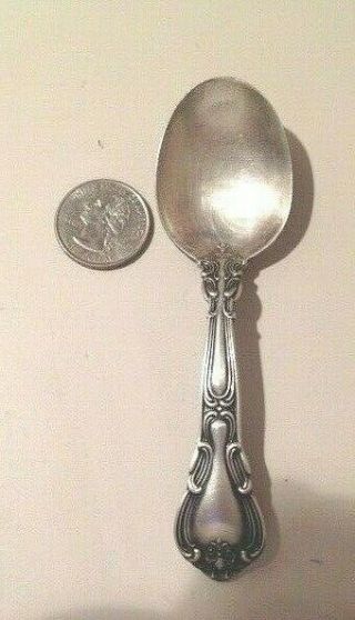Gorham 1895 Chantilly Pattern 4 3/4 " Sterling Silver Sugar Spoon Or Baby Spoon