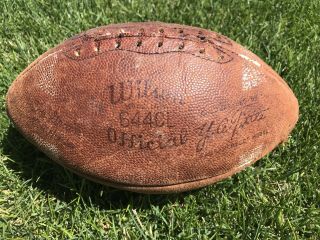 Vintage Y.  A.  Tittle Wilson Endorsed Leather Football