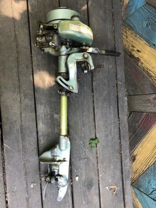Antique 1938 Johnson Ms - 38 1.  1hp Outboard Motor
