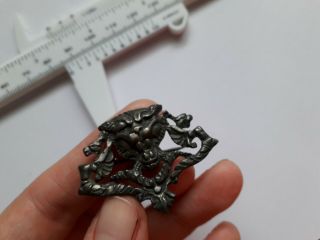 Unique Antique Victorian Silver Pin Needs Tlc 800 Hallmark,  Vgc For Age