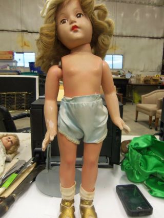 Vintage Effanbee Anne Shirley Composition Doll 21 Inch Tall