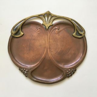 Wmf Jugendstil / Art Nouveau / 1900 Tray,  Copper / Brass