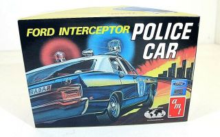 Amt Ford Interceptor Police Car Stevens Int.  Re - Issue 1/25 Scale Modelkit,  Mpc