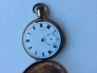 Pocket Watch The Panama,  Antique,  Rolled Gold Case,  Swiss