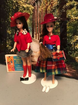 vintage topper dawn dolls/ with Red Hats 6