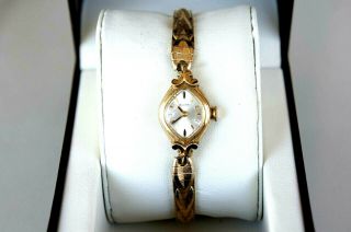 Bulova Vintage Women ' s Gold Tone Self Winding Designer Watch - Rare 3