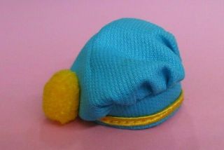 Vintage Barbie - See Worthy 1872 Turquoise Hat With Gold Pom