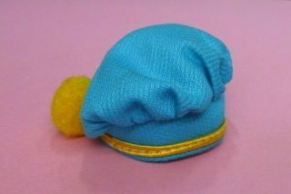 Vintage BARBIE - SEE WORTHY 1872 Turquoise Hat with Gold Pom 4