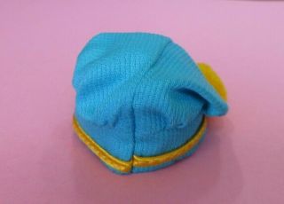 Vintage BARBIE - SEE WORTHY 1872 Turquoise Hat with Gold Pom 5