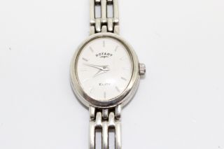 A Vintage Ladies Sterling Silver 925 Rotary Elite Quartz Bracelet Watch 13674 4