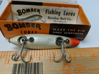 Vintage BOMBER JERK Saltwater Old Texas Fishing Lure Tackle w/ Box & Paperwork 6