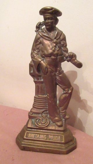 Antique Gilt Bronze Figural Britain 