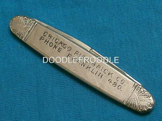 Antique Kershner Diamond Germany Advertising Pen Knife Vintage Knives Pocket Old