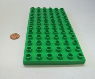 Rare Lego Duplo Bright Green Baseplate 6 X 12 Base Plate Building Block