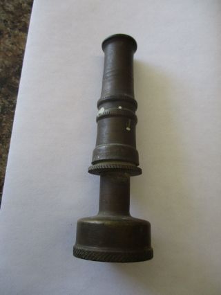 Vintage Antique Brass Water Hose Nozzle Stamped Italy