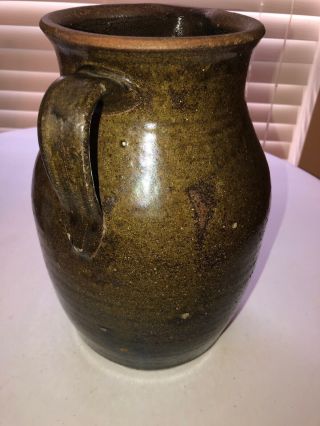 Antique South Carolina Stoneware Pottery Pitcher Union County? 5