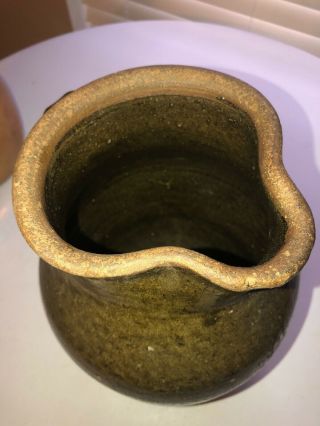 Antique South Carolina Stoneware Pottery Pitcher Union County? 7