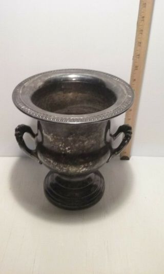 Antique Vintage Silver Leonard Ice Bucket Trophy Urn Wine Chiller Champagne Cool