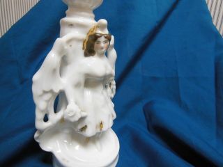 Antique Old Paris Porcelain Figural Candlestick Holder