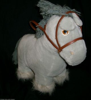 VINTAGE 1984 CABBAGE PATCH KIDS GRAY HORSE PONY FARM CPK COLECO FOR DOLL GREY 2