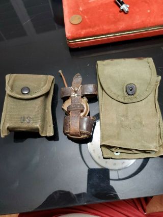 Military Pouch First Aid Kit Luger Antique Collectible
