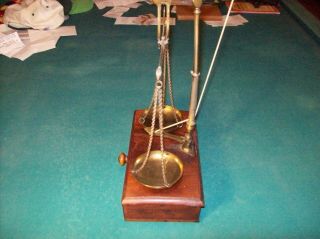 Antique Apothecary Brass Balance Scales 