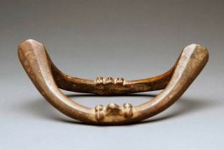Senufo Boat Anklet Currency Antique Ivory Coast West African Bronze