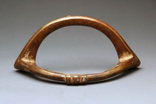 Senufo Boat Anklet Currency Antique Ivory Coast West African Bronze 2