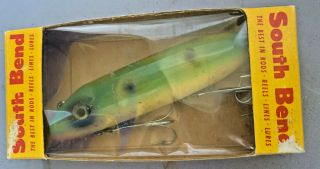 Vintage South Bend Wood Fishing Lure Collector.
