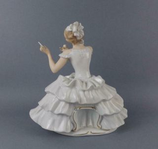 Antique Large Porcelain German Art Deco Figurine of Ballerina by Wallendorf 7