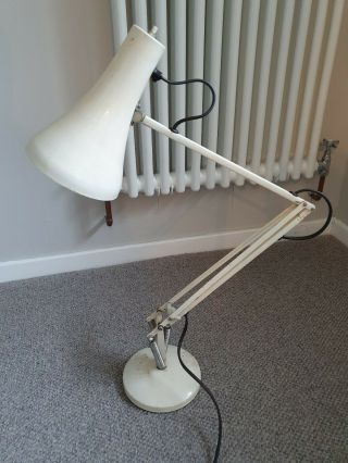 Vintage Terry & Sons Redditch Anglepoise Lamp With Round Base Cream