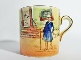 Antique Royal Doulton Dickens Ware Mr Micawber Coffee Cup Dickensware D5175 Noke