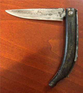 Old Antique Navaja Clasp Knife Civil War Era 19th Century
