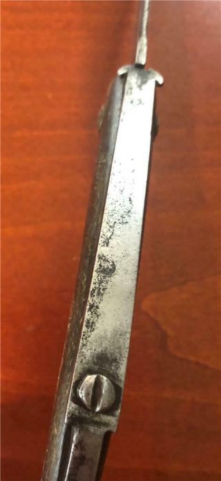 OLD ANTIQUE NAVAJA CLASP KNIFE CIVIL WAR ERA 19TH CENTURY 4