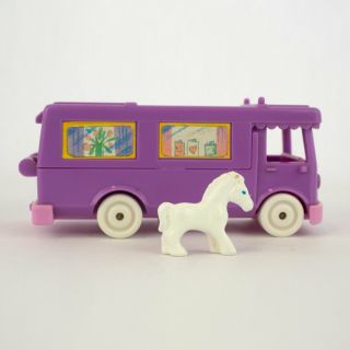 Polly Pocket Vintage Rv 1994 Pony On The Go Horse Trailer Stable Van