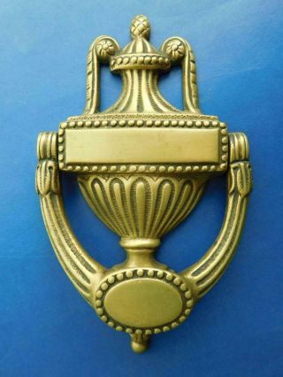 Fine Edwardian Ornate Brass Door Knocker 1900s