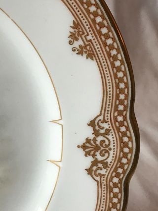 Imperial Russian Porcelain Alexander III Plate,  8 7/8” 3
